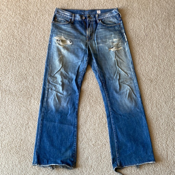 Vintage Guess RARE distressed blue wash jeans